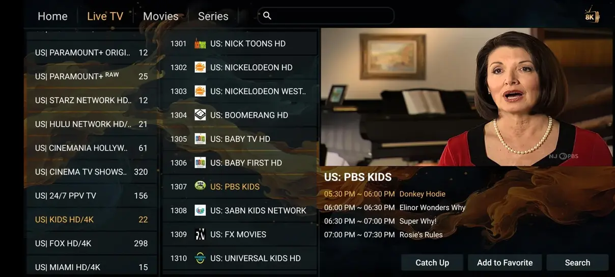 EagleCast TV app interface preview 4