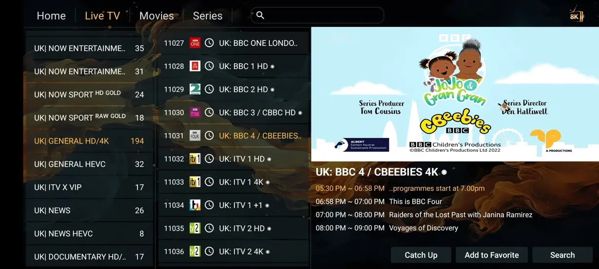 EagleCast TV app interface preview 6