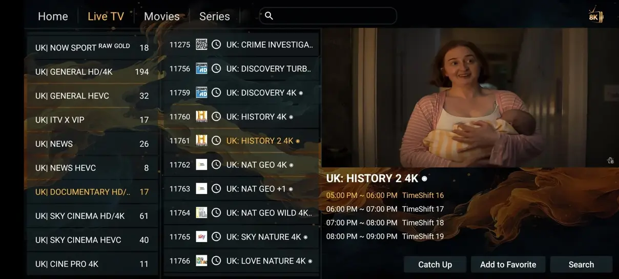 EagleCast TV app interface preview 7