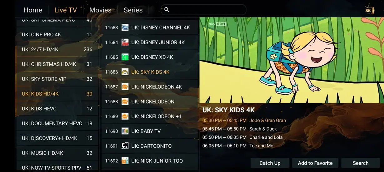 EagleCast TV app interface preview 8
